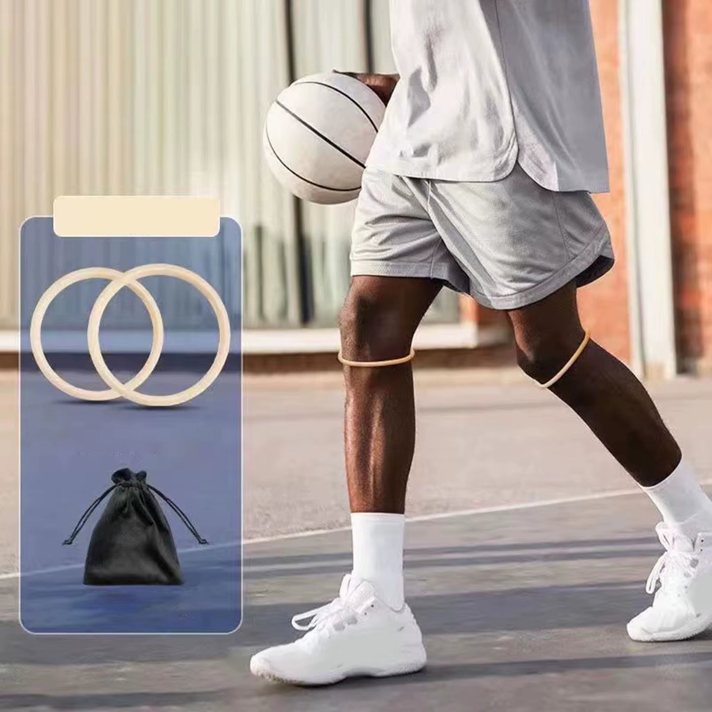 2Pcs Patella Strap Knee Brace Support Patella Stabilizer Knee Strap Support for Jumpers Knee Soccer Tennis Exercise Basketball